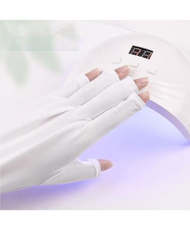 dijiusidy 1 Pair Manicure Protection Glove Hands Sun-proof Protector Non-slip Nail Art Gloves for Professional Short - Buy Online on SooperMarket.com