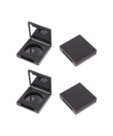 Mikinona 4pcs Blush Box Eyeshadow Box Highlighters Travel Cosmetic Containers Makeup Containers Plastic