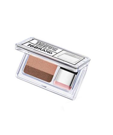 Nirelief Dual Colour Eyeshadow Lazy Eyeshadow Long Lasting Waterproof Eyeshadow Two Tone Glitter Gradient Eye Shadow Palette with Brush