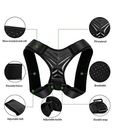 Jalzdieod Clavicle Back Support Shoulder Posture Corrector Men Back Belt M 391729A3 - Buy Online on SooperMarket.com