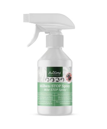 AniForte mite spray for dogs cats pets and farm animals 250 ml - anti-mite spray for natural defence against insects parasites & vermin mite stop & mite protection for mite infestation 250 ml (Pack of 1)