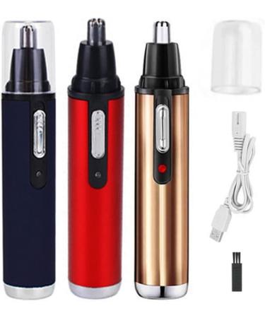 Shop Travel-Friendly Nose Hair Trimmer - Painless Electric Ear Hair Removal for Men | Blue Grooming Tool - Buy Online on SooperMarket.com
