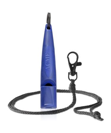 Acme dog whistle No.210.5 (Update 2023) with free pipe band in matt black |Alpha |Ideal for the recall |Large reach |Frequency standardized (Baltic Blue)
