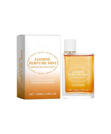 Brazilian Fragrance Irresistible Sunshine Jasmine & Caramel Scents Hair & Body Fragrance Mist Jasmine Perfume Mist Eau De Toilette Spray Summer Perfume Sunflower Perfume for Women (1Pcs)