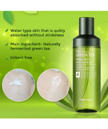 TONYMOLY Chok Chok Green Tea Watery Skin 6 fl oz - Hydrating Korean Skincare - Buy Online on SooperMarket.com