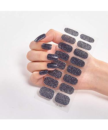 8 Sheets 128 Pieces Full Cover Nail Art Stickers - Self-Adhesive Solid Color Strips for Women | Real Nail Polish Decal Strips - International Shipping Available - Buy Online on SooperMarket.com