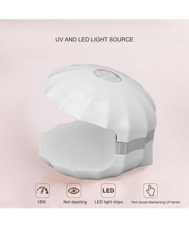 18W Mini Nail LED Lamp | Portable Nail Polish Dryer with Dual Light Sources & 5 Light Chips - Buy Online on SooperMarket.com