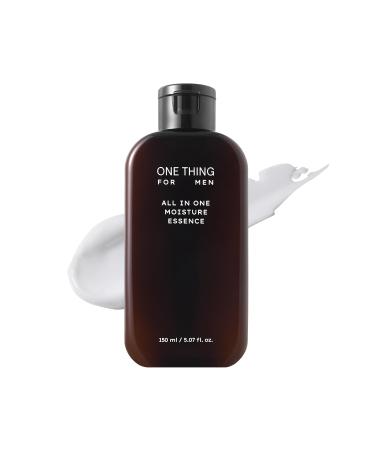 ONE THING FOR MEN All in One Moisture Essence 5.07 Fl Oz | 4-in-1 Soothing Mens Face Moisturizer Toner Aftershave Lotion Daily Hydrating Serum HA Hyaluronic Acid Barrier Relief | Korean Skin Care