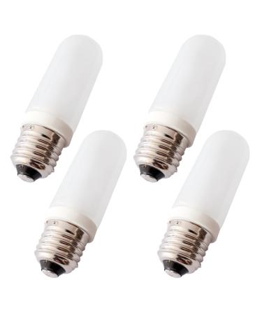 SKYEVER JDD Halogen Lamp Bulb AC 110V-130V E26 150 Watts for Photography Lighting, Modeling Light, Strobe Light and Flash Lamp, Warm White 2900K (4 Pack)
