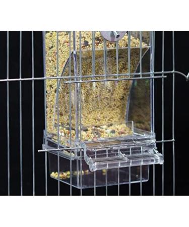 Automatic Bird Feeder No Mess Bird Feeder Bird Cage Feeder Bird Cage Accessories for Parakeet Canary Cockatiel Finch - Buy Online on SooperMarket.com