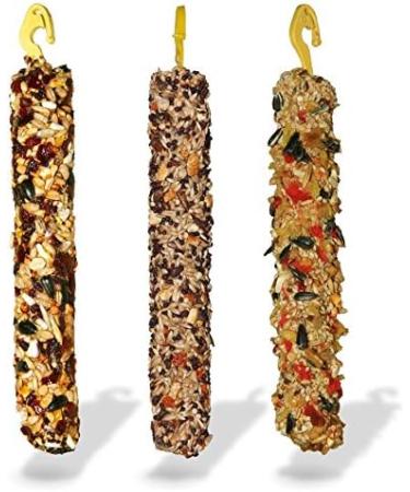 NESTOR Budgie Bird Food Treats - 12 Nibble Sticks with Honey Egg & Forest Fruit | International Shipping - Buy Online on SooperMarket.com