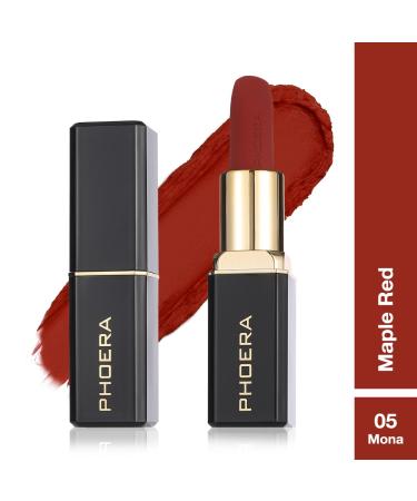 Phoera Non Transfer Lipstick - Waterproof, Smudge-proof, and Long-Lasting (05 Mona) - Buy Online on SooperMarket.com