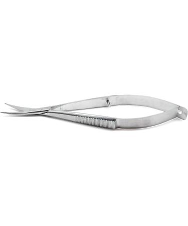 SANDBRSOS Cuticle Scissors Extra Fine Curved Professional Precise Pointed Tip Grooming kit for Eyebrow Eyelash Trim Nail and Dry Skin 12cm - Buy Online on SooperMarket.com