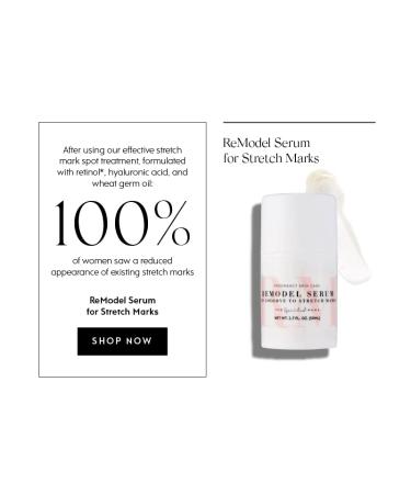 ReModel Stretch Mark Serum | Safe for Pregnancy & Postpartum | Effective International Shipping - Buy Online on SooperMarket.com