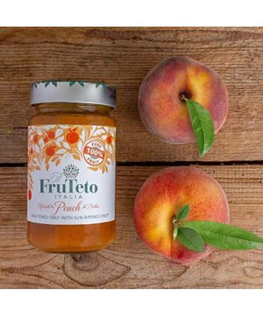 il FruTeto Italia 100% Peach organic fruit spread. PACK OF TWO JARS. 2 x 250g. MADE IN TUSCANY only with fruit. No Added Sugar. No Preservatives. - Buy Online on SooperMarket.com