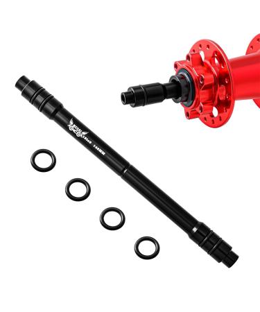 MUQZI Bicycle QR Adapter 12/15 to 9mm Front Wheel Hub Adapter 100/135/142/148mm Thru Axle Hub Quick Release for Mountain Road Bike Black 12to9 142MM