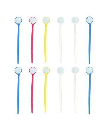 Supvox 40pcs Dental Disposable Mirrors Plastic Mouth Mirrors for Oral Tooth Examination
