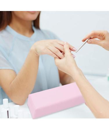 ANGGREK Nail Art Hand Cushion Leather Nail Art Hand Pillow Beauty Salon Soft Hand Arm Rest Holder Cushion Manicure Tool Pink - Buy Online on SooperMarket.com