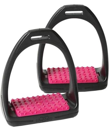 Shires Compositi REFLEX Stirrups (691) Shock Absorbent Colours - Adult (4.75") Black-Black Adult (4.75") - Buy Online on SooperMarket.com