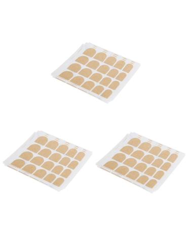 FRCOLOR 150 Sheets Jelly Gel Nail Sticker Nail Wraps Stickers False Nail Adhesive Stickers False Nail Stickers Manicure Accessories False Nail Tips Adhesive Nail Tabs Detachable Jelly Glue Yellowx3pcs 6.2X6.2cmx3pcs