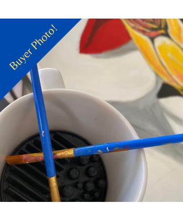 FRESHe Aqua Paint Plate Cleaner Disc for Acrylic and Watercolor Brushes - Keeps Brushes Clean in Water-Based Mediums - Teal - Buy Online on SooperMarket.com