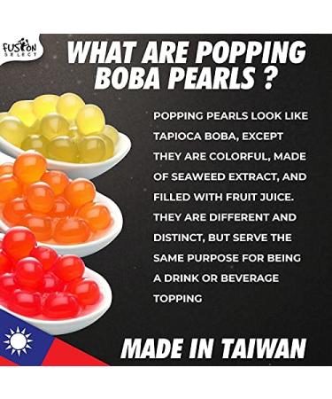 Fusion Select Bursting Boba Strawberry 15.8 oz (2 Pack) - Popping Boba Pearls for Fruit Tea Snacks - Buy Online on SooperMarket.com