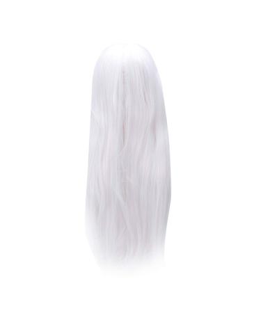 Anime Long Straight Hair Wig Cosplay Long Straight Costume White