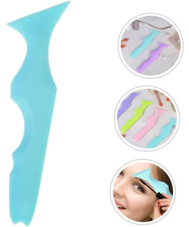 WOONEKY Silicone Beauty Ruler Eye Makeup Stencils Eyeliner Guard Travel Stuff Mascara Tool Girl Child Shield 15X4.15CM Blue - Buy Online on SooperMarket.com