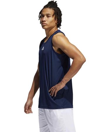 adidas Men's Heathered Tank Top - Large, Collegiate Navy - Buy Online on SooperMarket.com