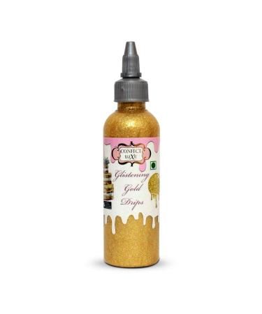 Confect Cake Decorating Drip - Glistening Gold - 3.5 Oz Ready to Use