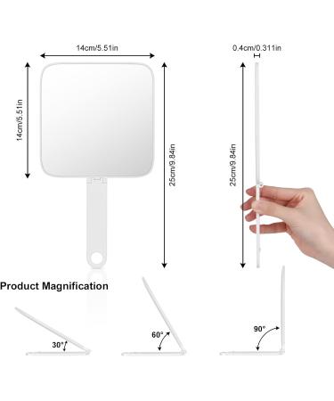 OSDUE Portable Travel Makeup Mirror Compact and Hand Mirror for Barber Shops & Makeup Application - Square-shaped - Buy Online on SooperMarket.com