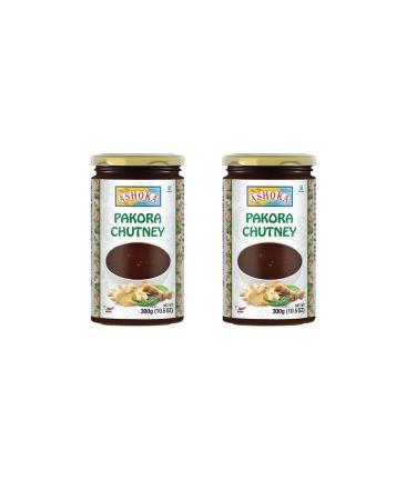 Ashoka Chutney Pakora 300g - Dipping Sauce - Compliment with Any Indian Dishes Unique and Pungent Flavour Makes Your Food Tantalizing and Delicious (Pack of 2)