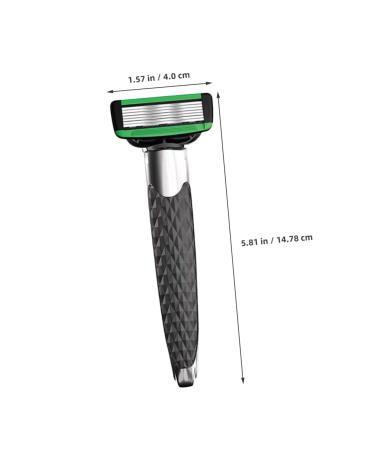 Professional Stainless Steel Men's Safety Razor Set - Short Handled Butterfly Open Beard & Eyebrow Trimmer for Precision Grooming - Buy Online on SooperMarket.com