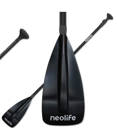 WONITAGO SUP Paddleboard Paddles with Aluminum Alloy Shaft and Nylon Blade, Floating Stand Up Paddle Board Oars, Adjustable180-220 cm/70-86 Inches Black