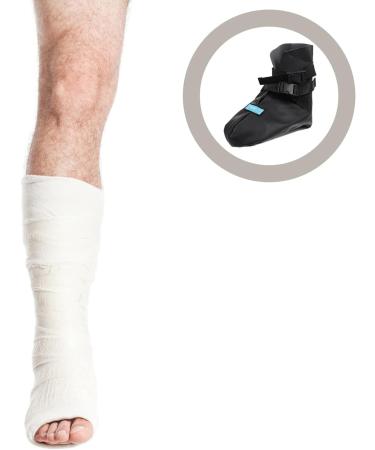 Black Winter Plantar Fasciitis Socks - Healeved All-Wrapped Foot Rain Protector for Leg Injuries & Post-Surgery Recovery - Buy Online on SooperMarket.com