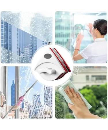 Window Cleaner Double-Sided Window Cleaning Tool with Strong Magnets for High-Rise Homes Offices Schools Apartments Dorms Hotels For doublelayer glas red - Buy Online on SooperMarket.com