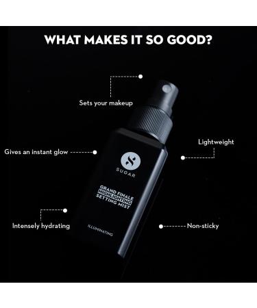 SUGAR Cosmetics Grand Finale Highlighting Setting Mist | Matte Finish Face Mist for Flawless Skin - International Shipping Available - Buy Online on SooperMarket.com