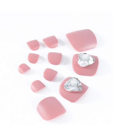 Shop Brishow Artificial Foot Toenails - 24pcs Acrylic Stick-On Nails for Women & Girls | International Shipping - Buy Online on SooperMarket.com