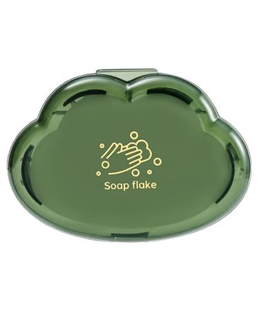 Frotox 50Pieces Quality Soap Paper Cartoon Shaped Soap Tablets For Traveling Gentle And Effective Hand Cleansing Solution Compact Soap Sheets Green