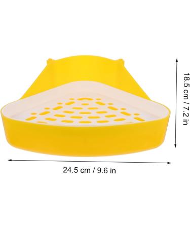 ORFOFE Box Pet Potty Urinal Rabbit Toilet Bedding for Rabbits Pet Pee Bedding for Guinea Pigs White Abs 24.5X18.5cm White - Buy Online on SooperMarket.com