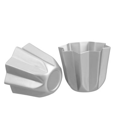 ABOOFAN 2pcs Octagonal Cake Mold Cupcake Molds DIY Cake Mold Fondant Mould Tray 3D Pie Pastry Aluminum Alloy