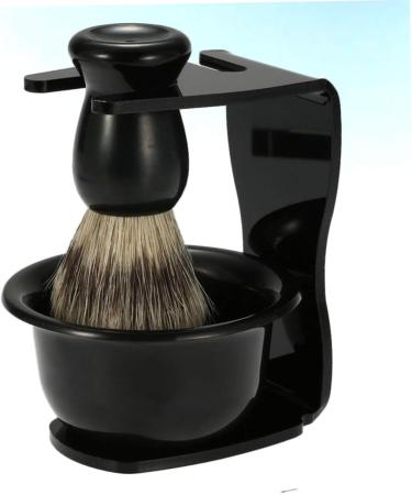 Buy Cabilock 2pcs Shaving Brush Holder & Stand Set - Black Shaving Brush & Razor Stand for Perfect Grooming - International Shipping Available - Buy Online on SooperMarket.com