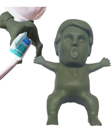 BUKISA Funny Toothpaste Cap - Pump Lid Squeezer with Fun President's | Toothpaste Gadgets for Tube Squeezing Toothpaste Accessories for Adult and Kids Bathroom Green - Buy Online on SooperMarket.com