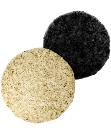 Grace & Stella Konjac Facial Sponges with Activated Bamboo Charcoal - Vegan Exfoliating Face Sponge for Men & Women - Makeup Removal and Dead Skin Exfoliation - Buy Online on SooperMarket.com