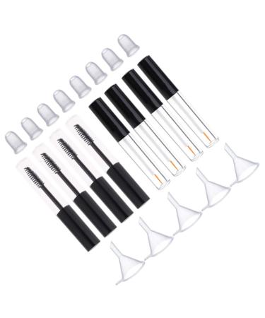 FOYTOKI 1 Set Empty Eyelashes Empty Mascara Tube with Wand Lip Gloss Tubes Liquid Eyeliner Bottle Dispenser Tubes Mascara Wands with Tube Empty Eyeliner Tubes Empty Eyeliner Container
