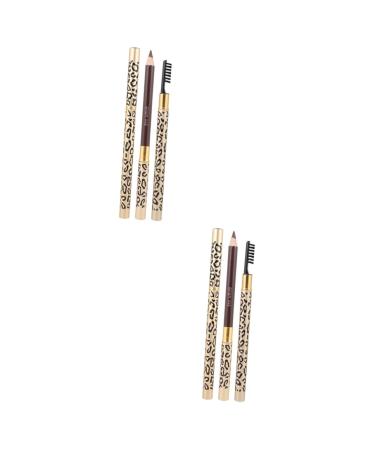 HAPINARY 4 Pcs Makeup Pencils Brow Gel Brow Brush Crayon Pen Kit