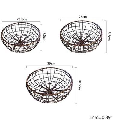 Fruit Basket Bowl Fruit Basket for Kitchen Countertop Metal Vegetable Storage Bowl Metal Mesh Wire Fruit Basket Fruit Bowls (Size : M) - Buy Online on SooperMarket.com