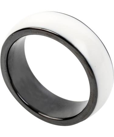 Riversmerge RFID White Ceramics Smart Finger Ring T5577 Chip 125KHZ - Unisex Size 7# (White Blank) - Buy Online on SooperMarket.com