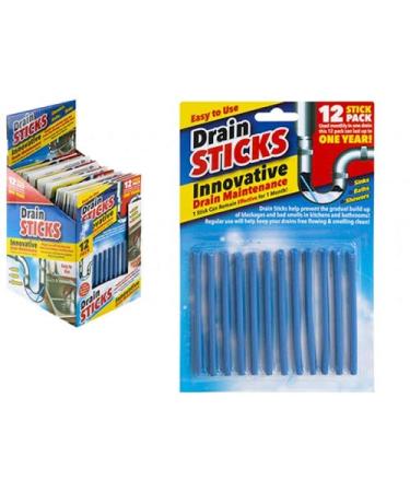 Magic Drain Cleaner Sticks - Cleaning Pipes Shower Bath Clean Outdoor Remover