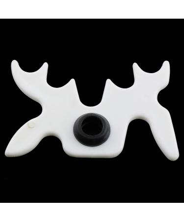 White Plastic Moosehead Bridge Head for Billiards Cue Rack - Non-Slip Snooker Pool Cue Rest Holder - Buy Online on SooperMarket.com
